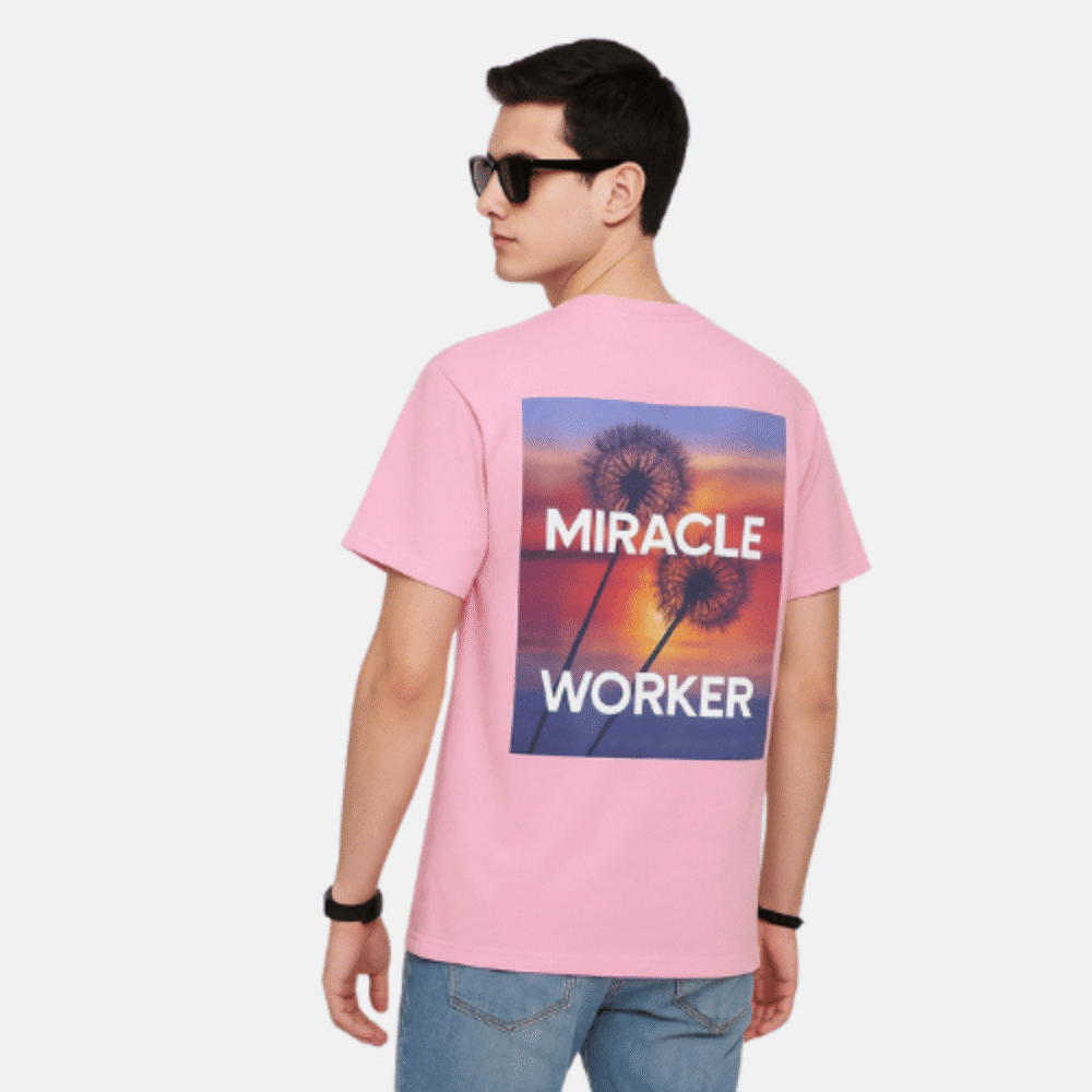 Premium Drop Shoulder Tee – light purple